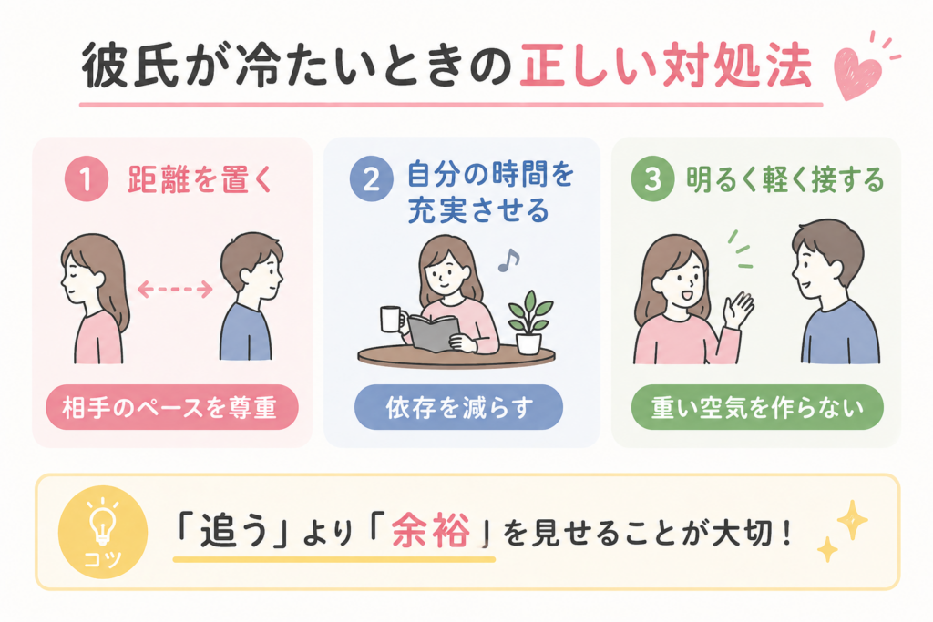 彼氏が冷たいときの正しい対処法